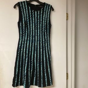 BCBG MAX A-LINE FLIPPY SKIRT SLEEVELESS KNIT DRESS